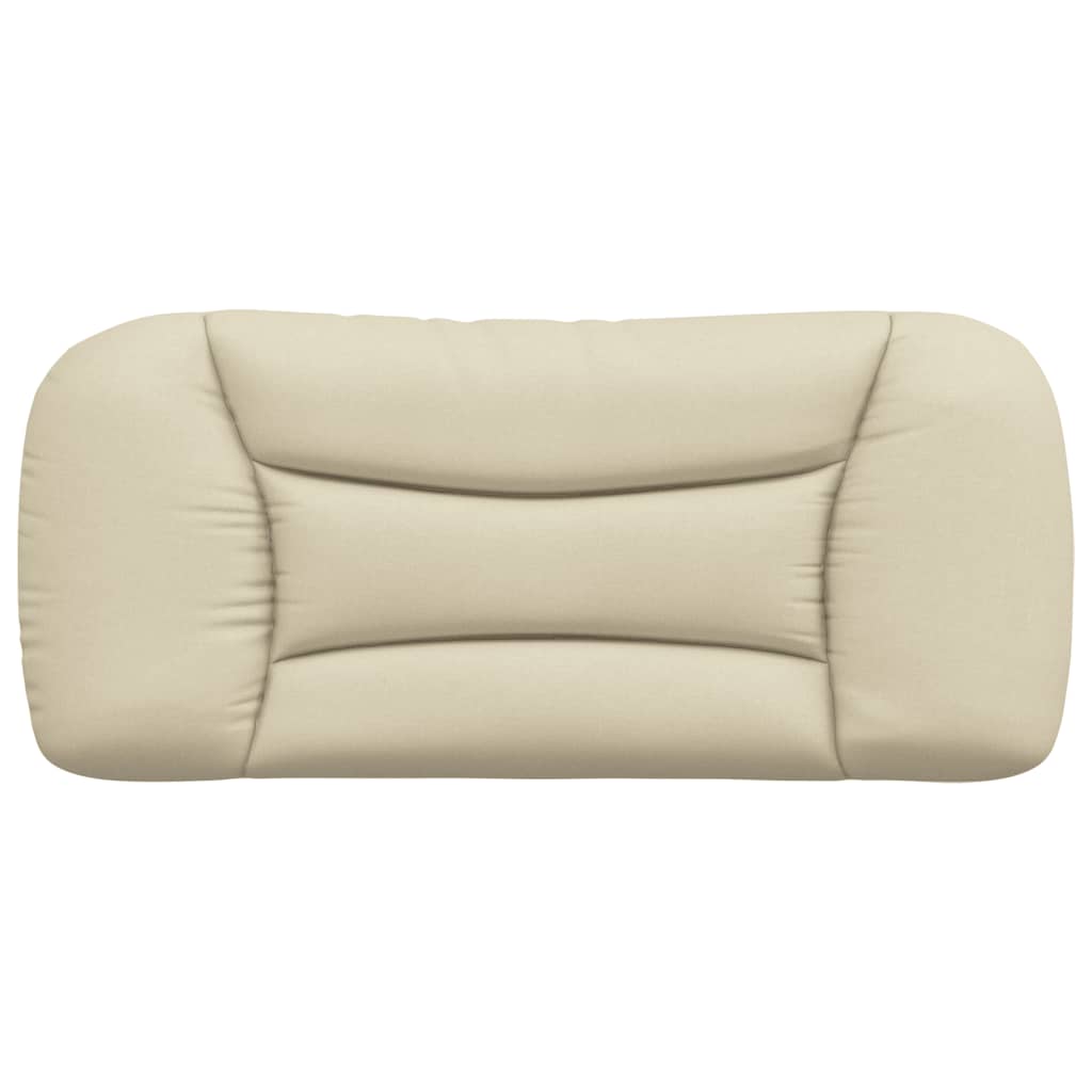 Coussin de tête de lit crème 90 cm tissu - XIOS