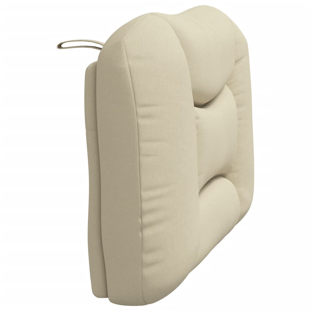 Coussin de tête de lit crème 90 cm tissu - XIOS