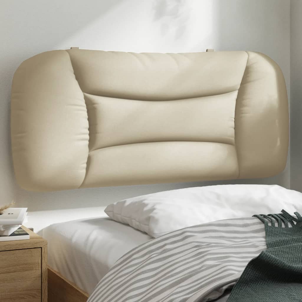 Coussin de tête de lit Hvar crème 90 cm tissu - XIOS