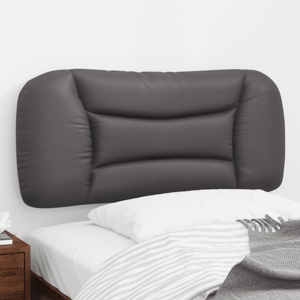 Coussin de tête de lit Hvar gris 90 cm similicuir - XIOS