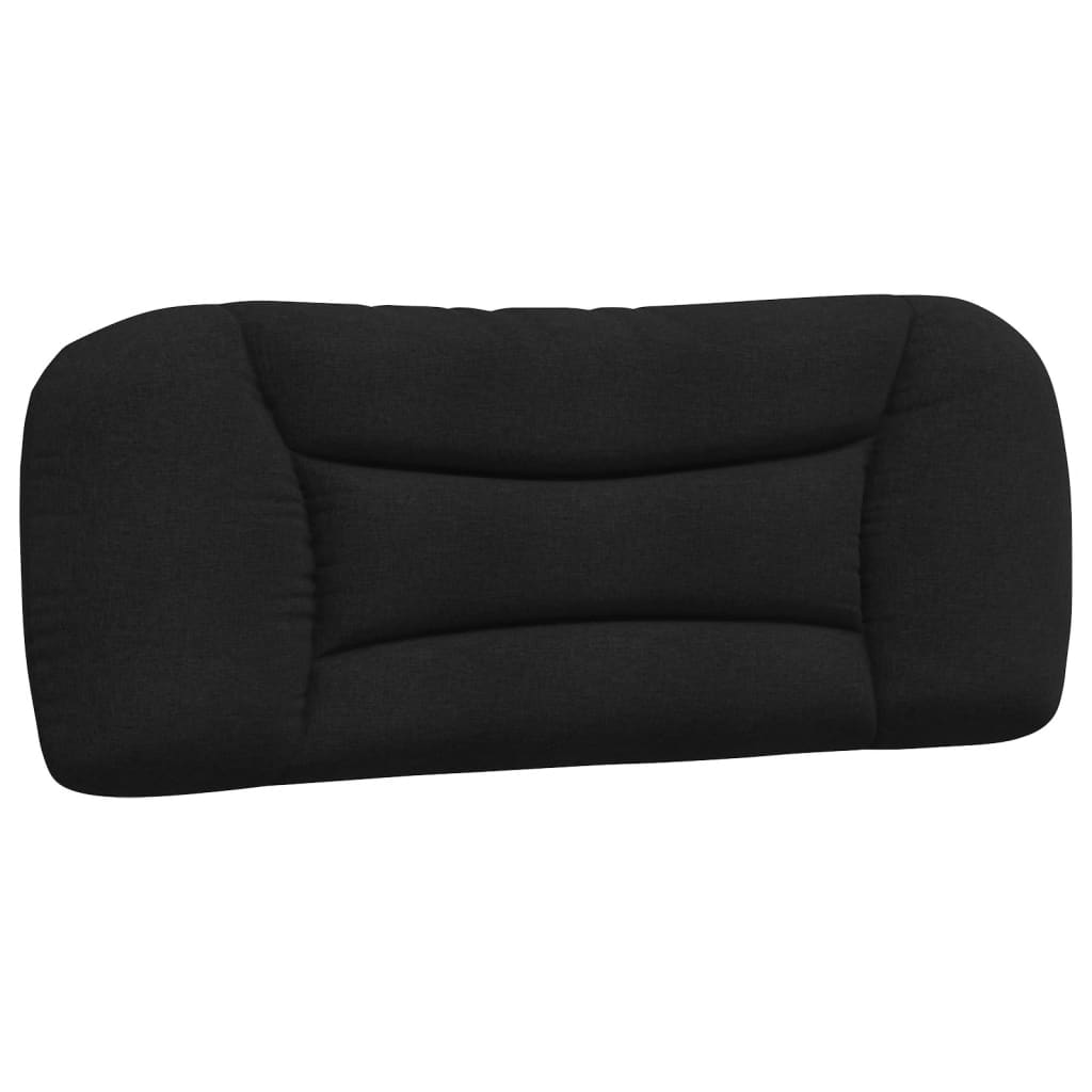 Coussin de tête de lit noir 100 cm tissu - XIOS