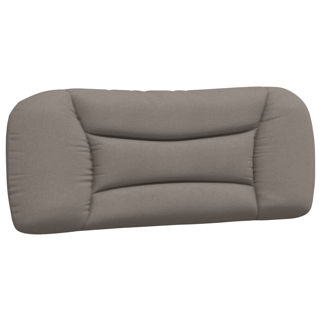 Coussin de tête de lit taupe 100 cm tissu - XIOS