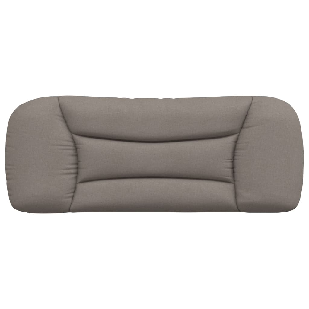 Coussin de tête de lit taupe 100 cm tissu - XIOS