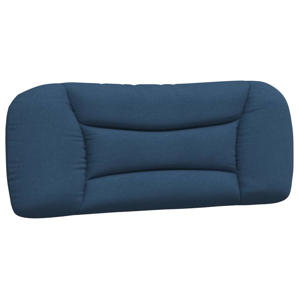 Coussin de tête de lit bleu 100 cm tissu - XIOS
