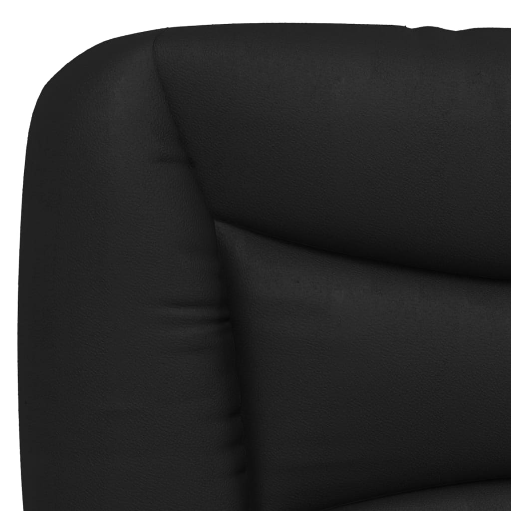 Coussin de tête de lit noir 100 cm similicuir - XIOS