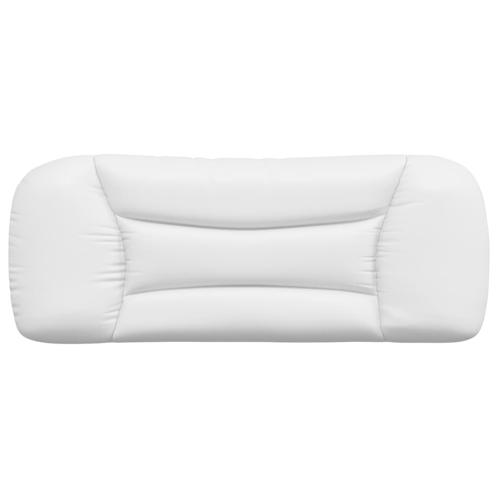 Coussin de tête de lit blanc 100 cm similicuir - XIOS