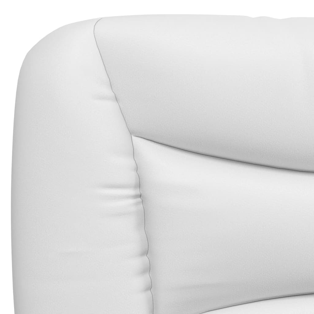 Coussin de tête de lit blanc 100 cm similicuir - XIOS