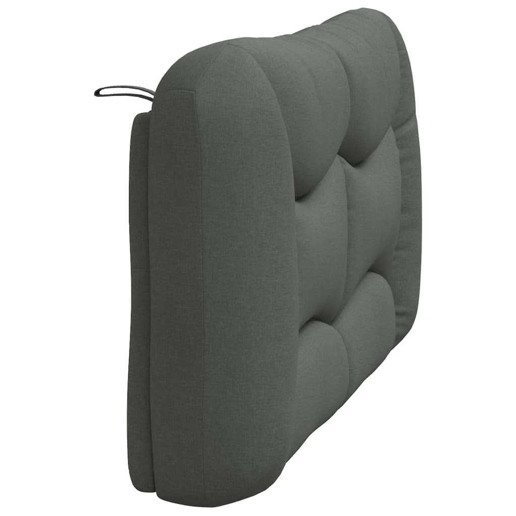 Coussin de tête de lit Hvar gris foncé 120 cm tissu - XIOS