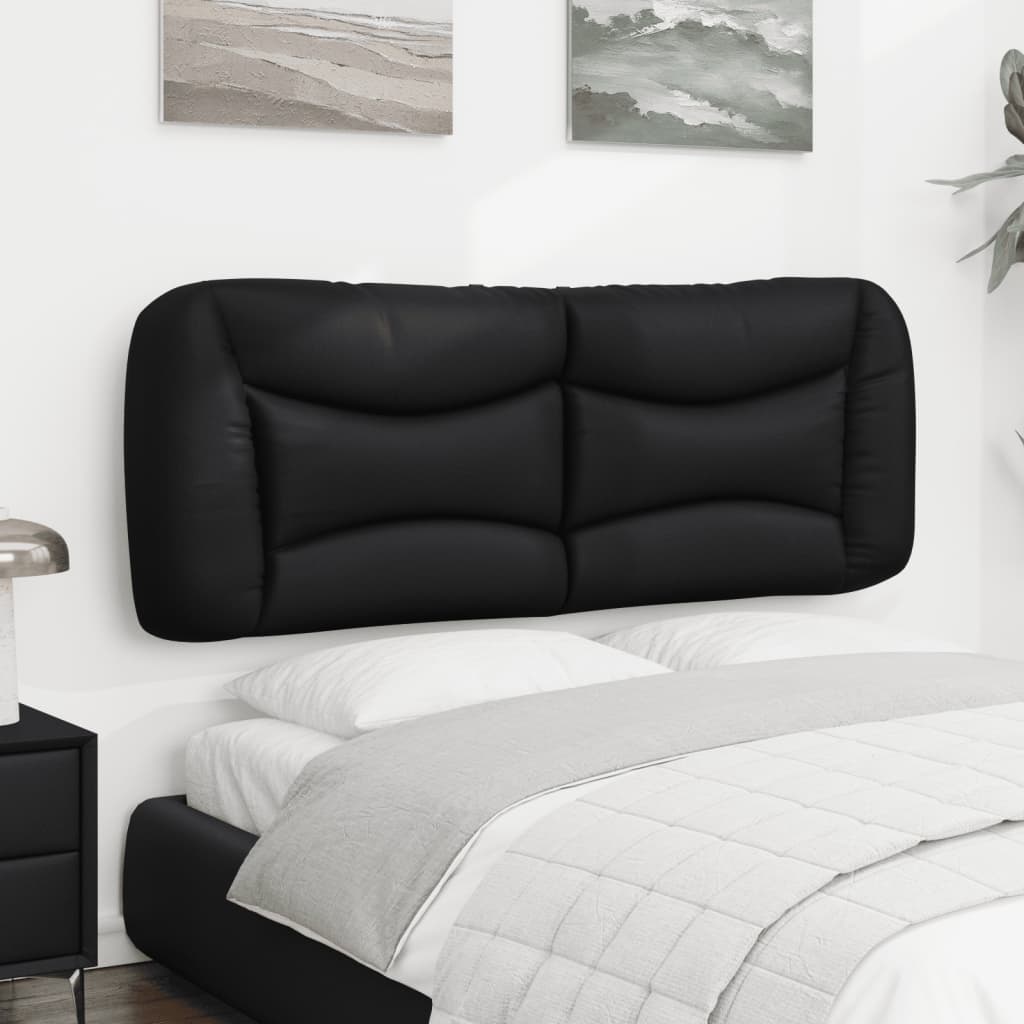 Coussin de tête de lit Hvar noir 120 cm similicuir - XIOS
