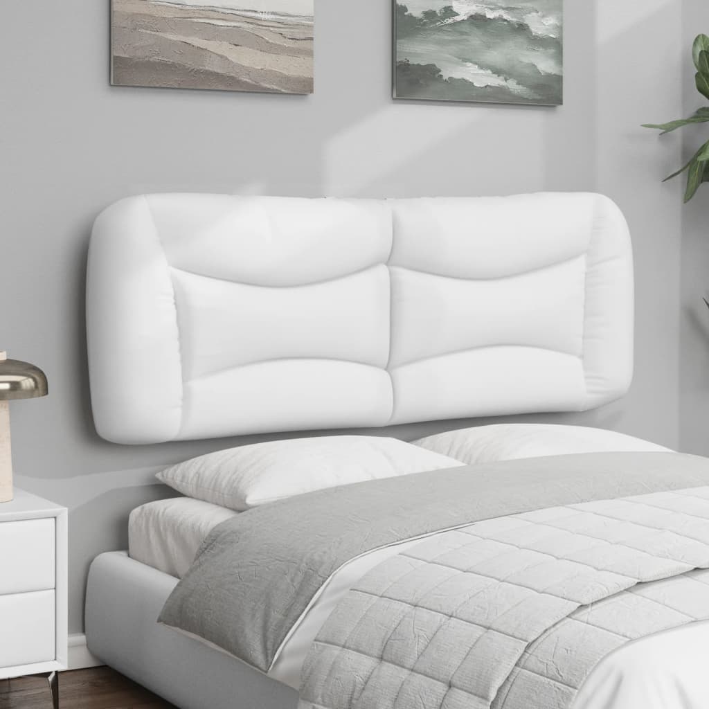 Coussin de tête de lit Hvar blanc 120 cm similicuir - XIOS