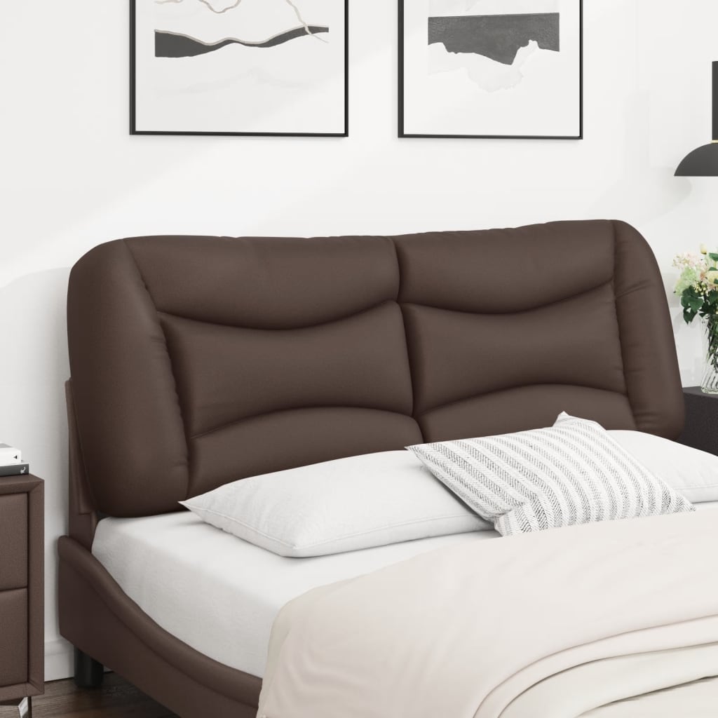 Coussin de tête de lit Hvar marron 120 cm similicuir - XIOS