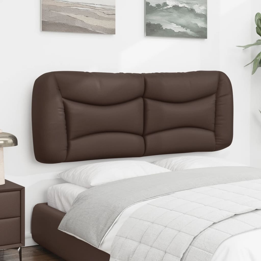 Coussin de tête de lit Hvar marron 120 cm similicuir - XIOS