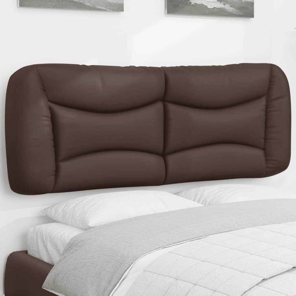 Coussin de tête de lit Hvar marron 120 cm similicuir - XIOS