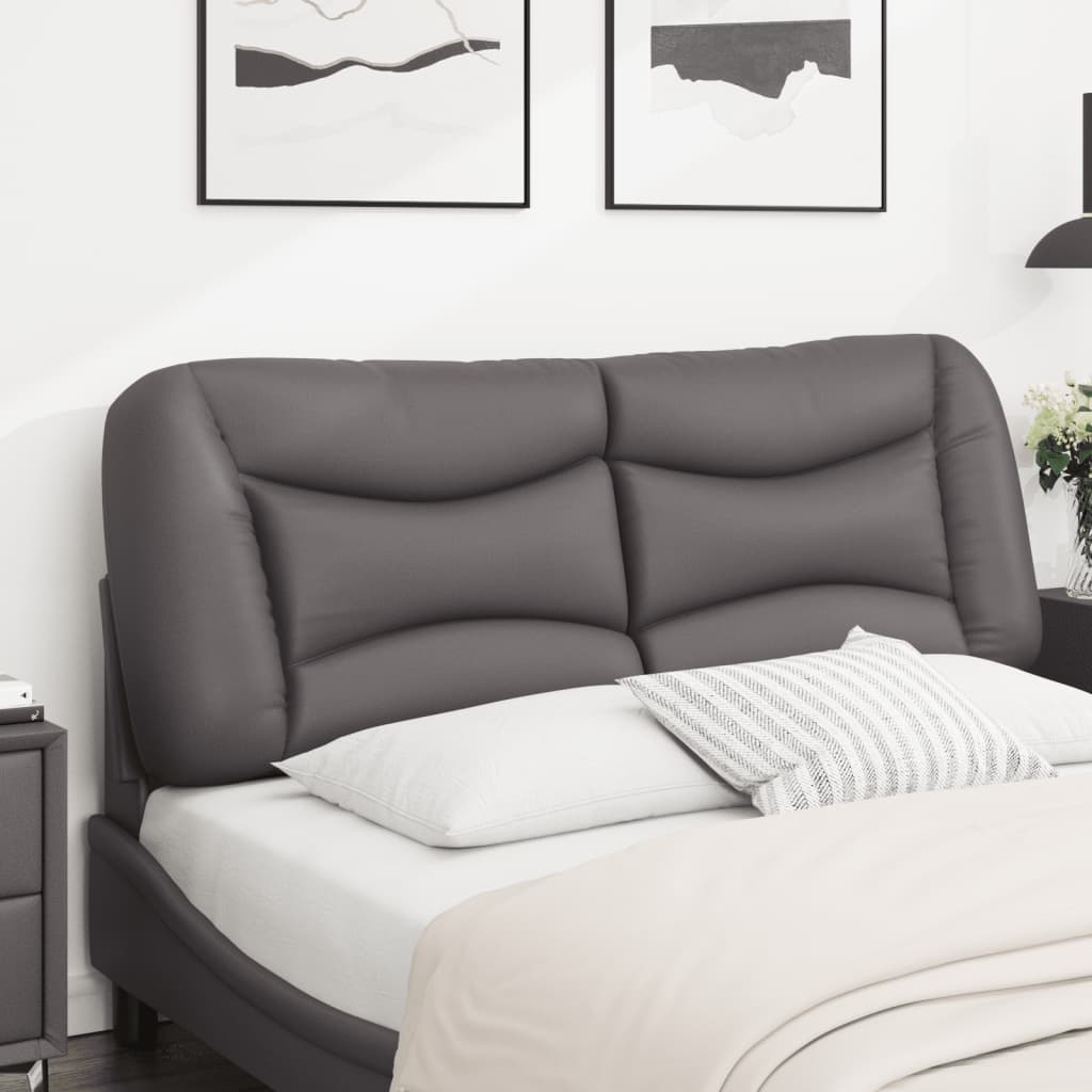 Coussin de tête de lit Hvar gris 120 cm similicuir - XIOS