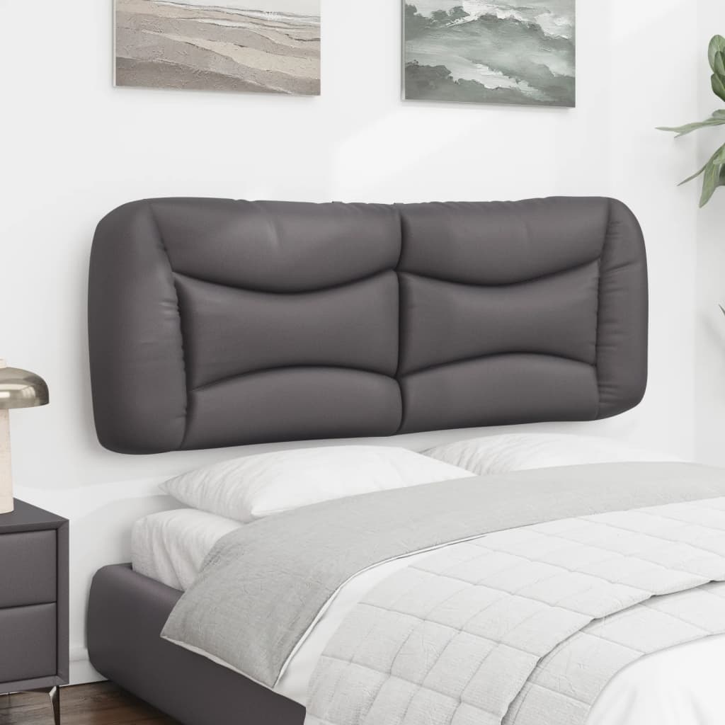 Coussin de tête de lit Hvar gris 120 cm similicuir - XIOS