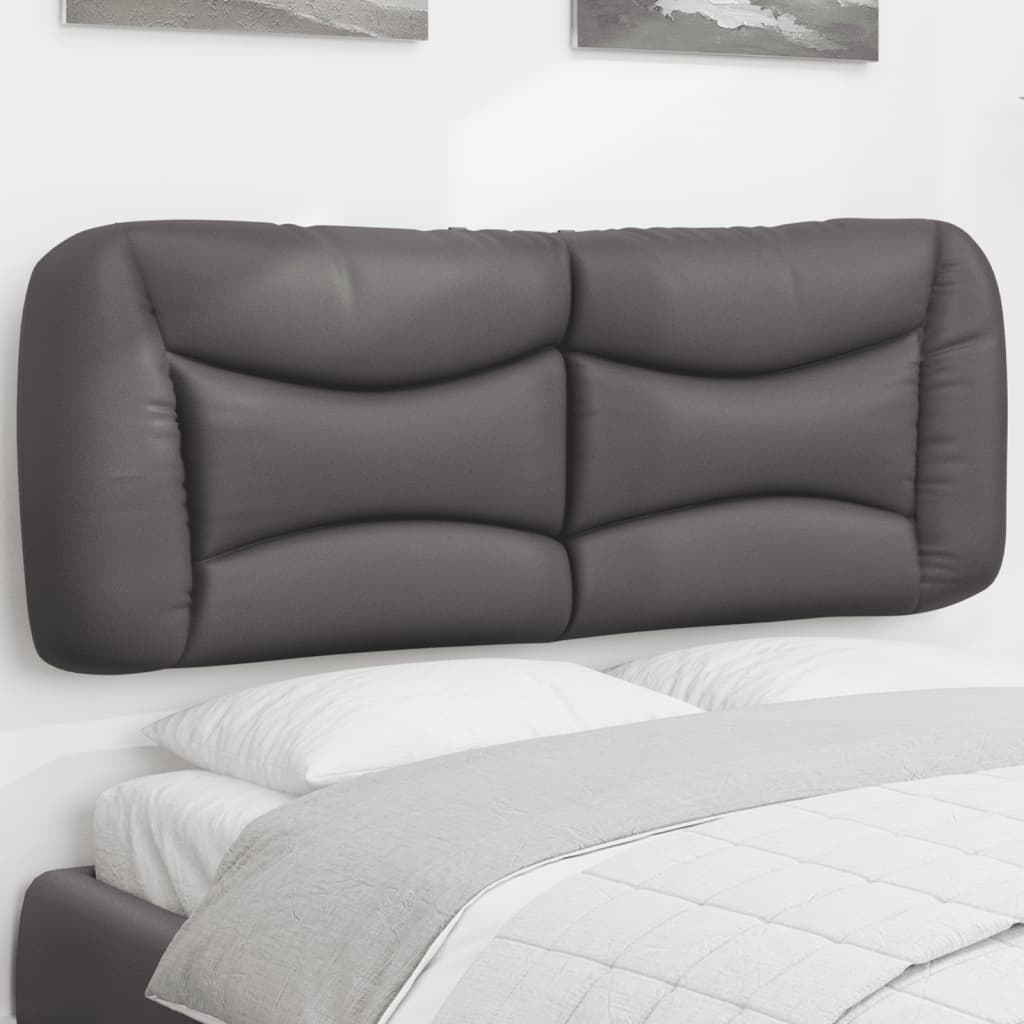 Coussin de tête de lit Hvar gris 120 cm similicuir - XIOS