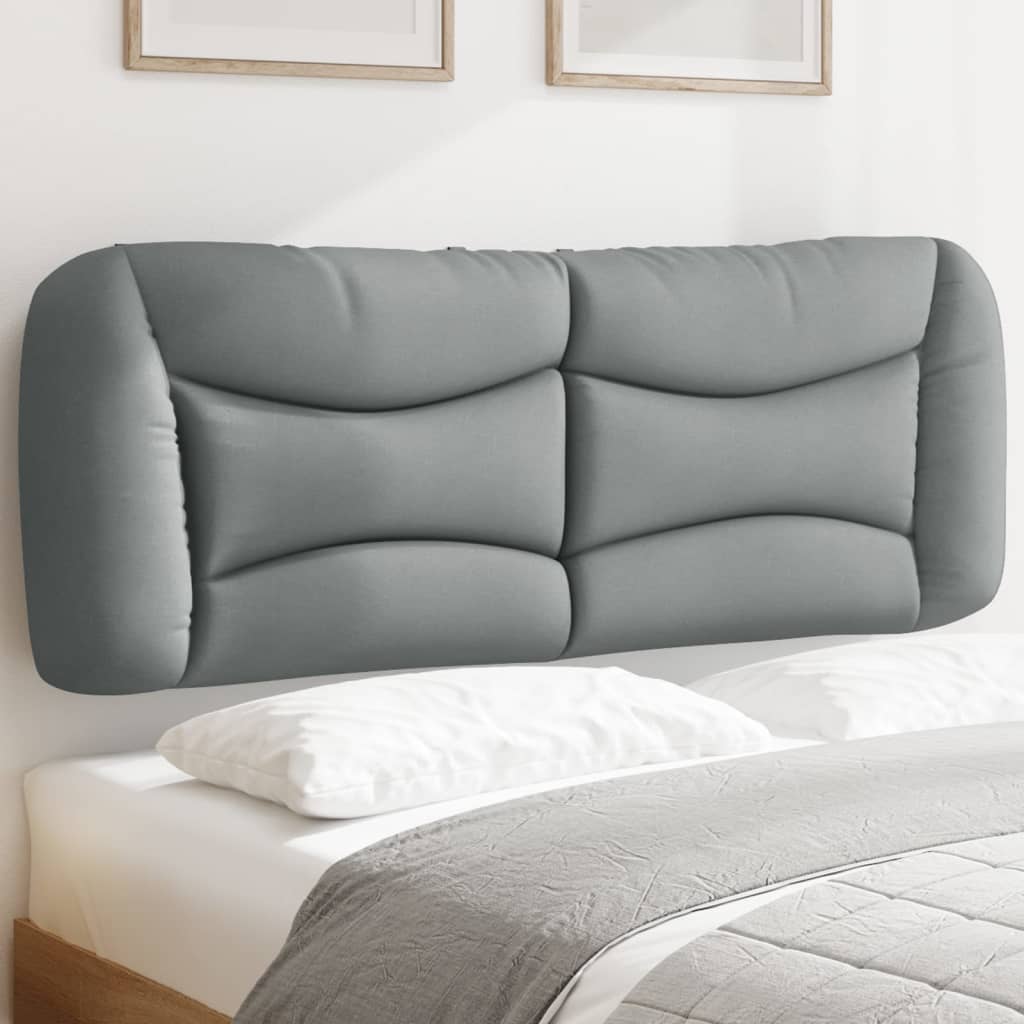 Coussin de tête de lit Hvar gris clair 140 cm tissu - XIOS