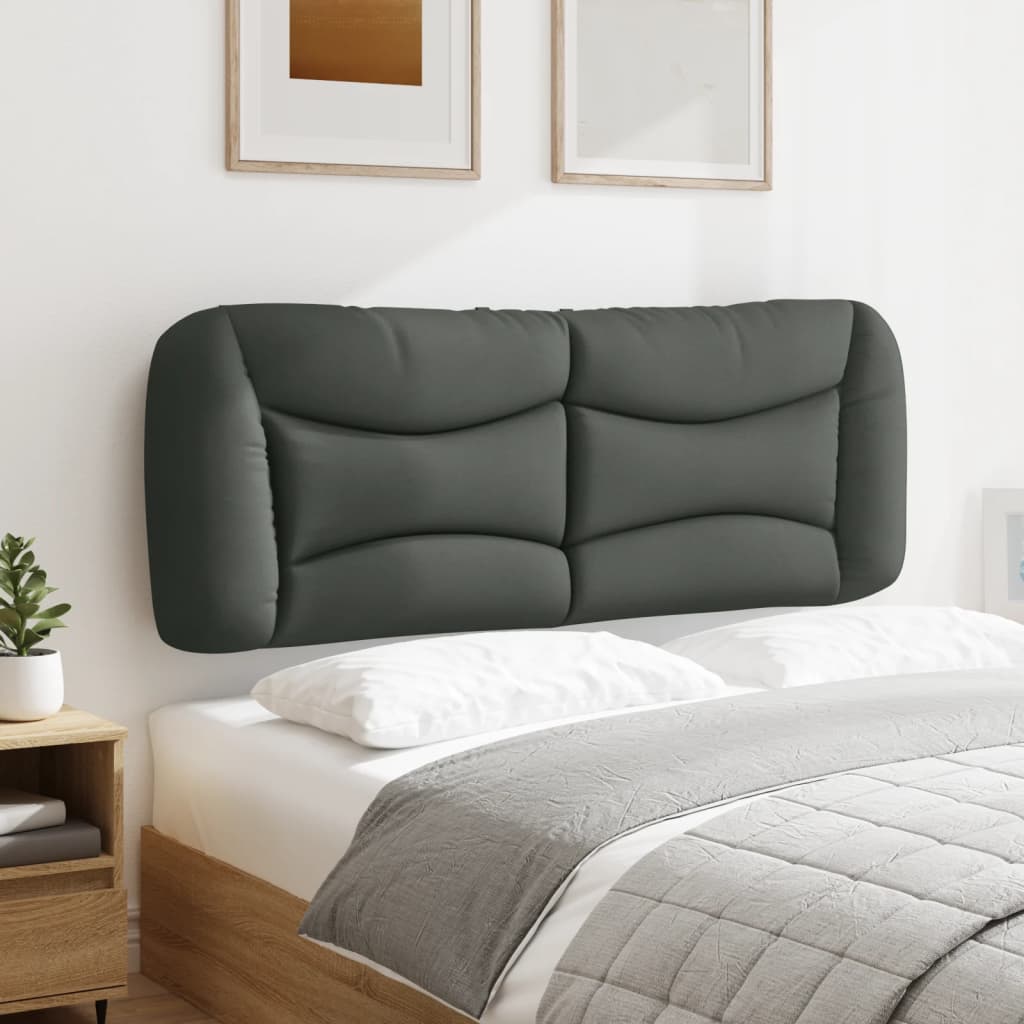 Coussin de tête de lit Hvar gris foncé 140 cm tissu - XIOS
