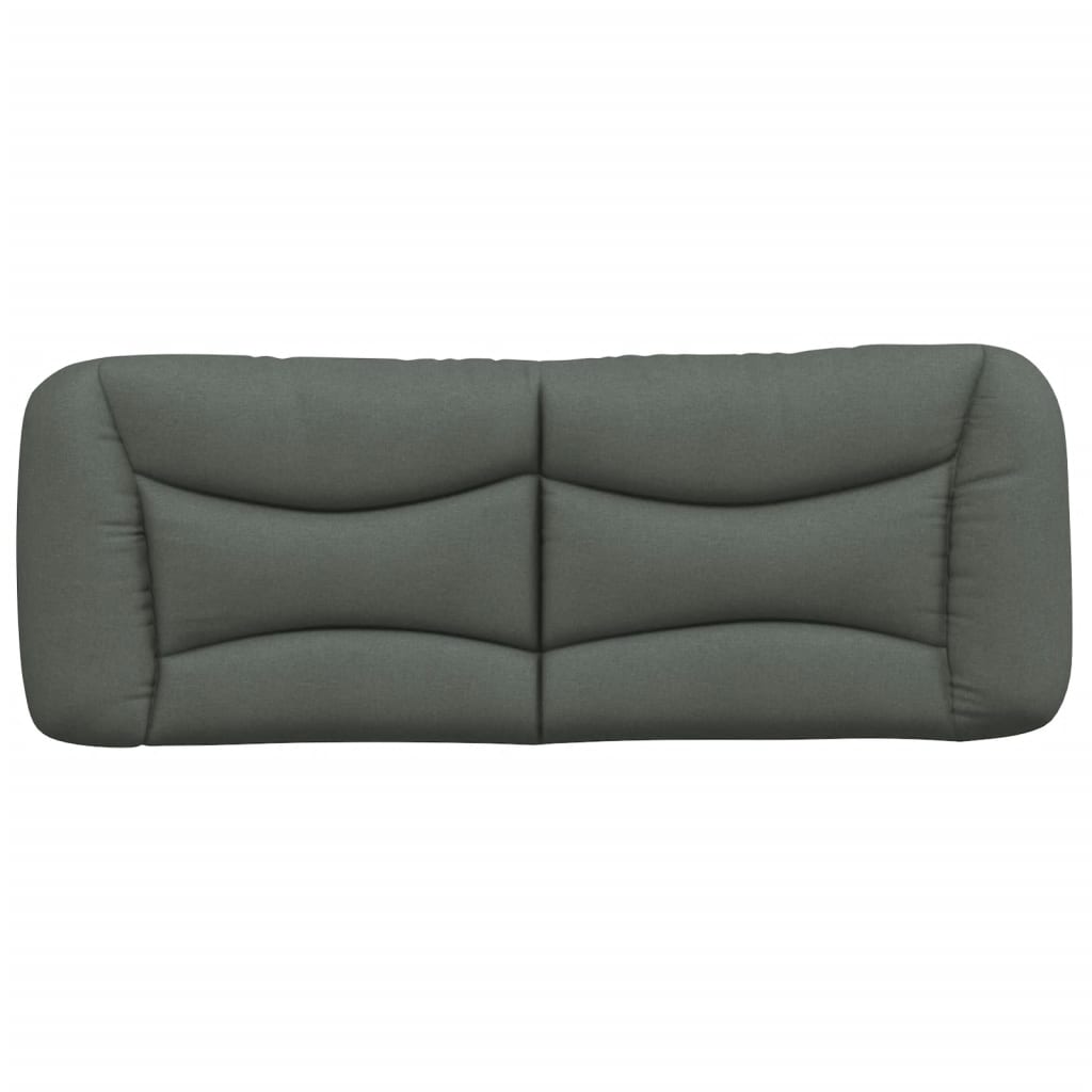 Coussin de tête de lit Hvar gris foncé 140 cm tissu - XIOS