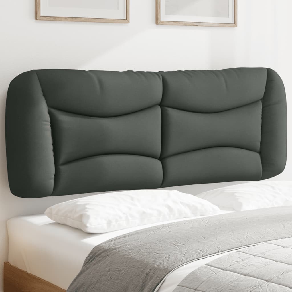 Coussin de tête de lit Hvar gris foncé 140 cm tissu - XIOS