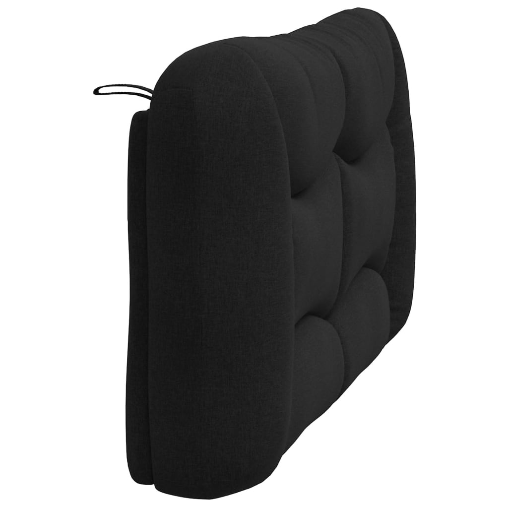 Coussin de tête de lit Hvar noir 140 cm tissu - XIOS