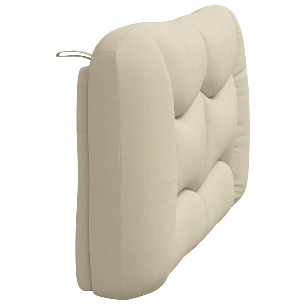 Coussin de tête de lit crème 140 cm tissu - XIOS