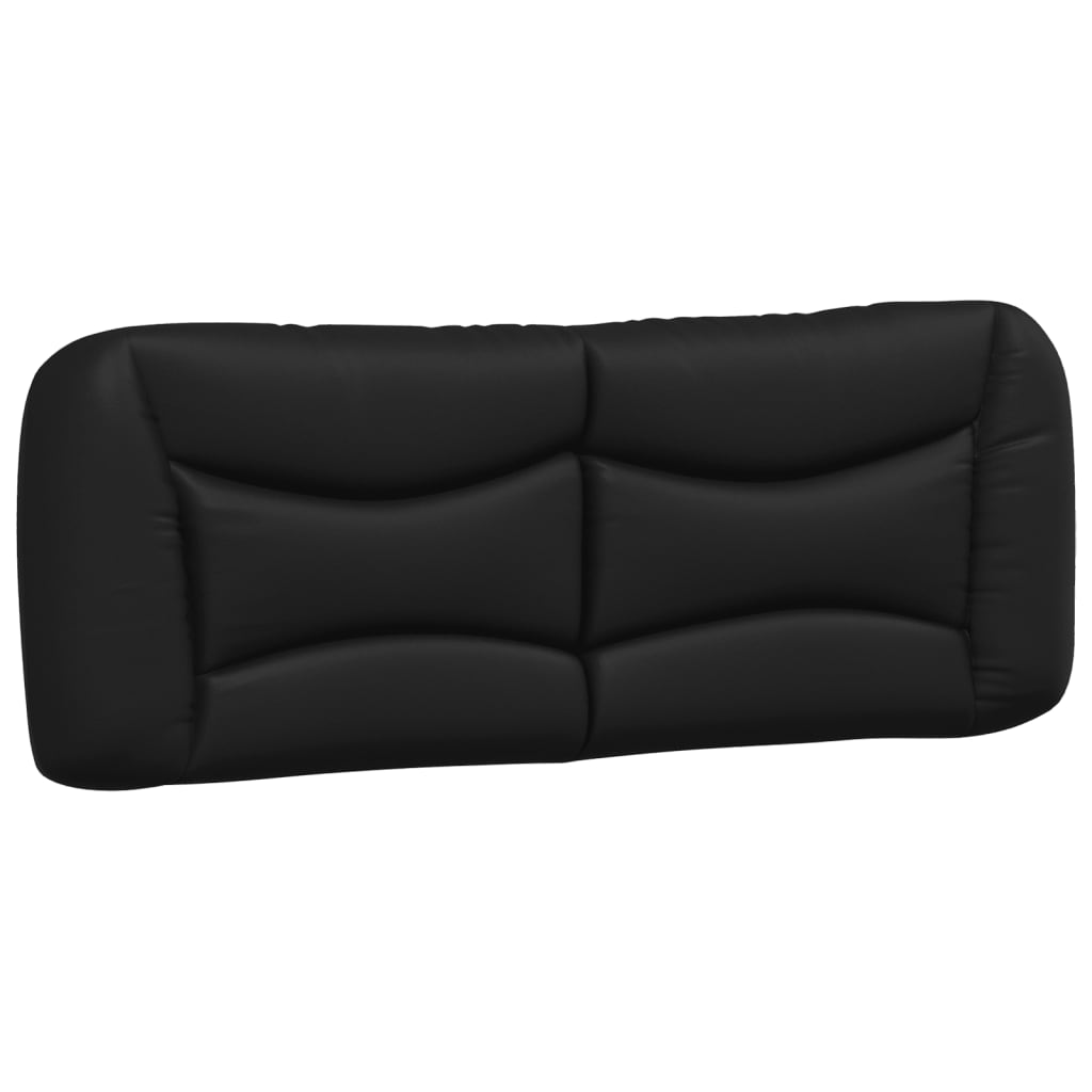 Coussin de tête de lit noir 140 cm similicuir - XIOS