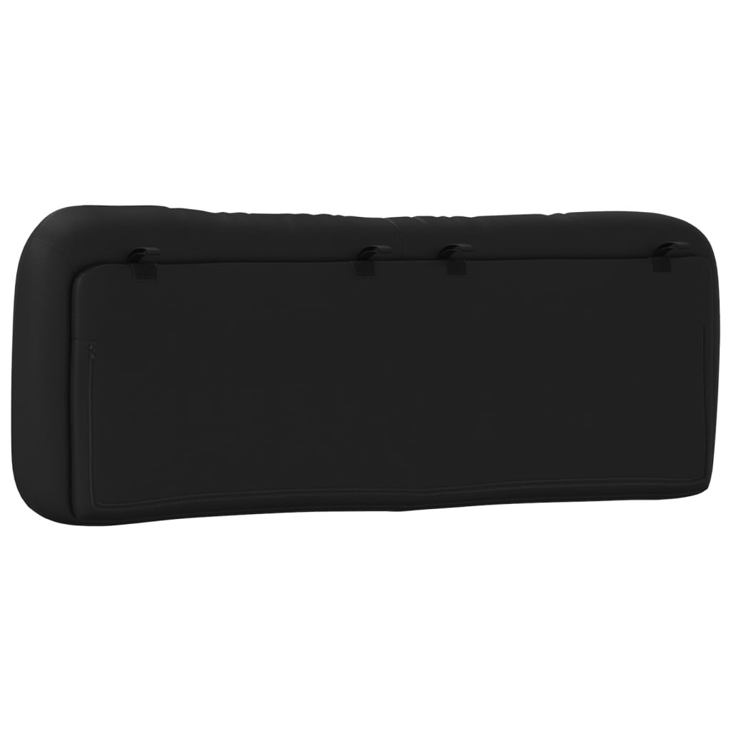 Coussin de tête de lit Hvar noir 140 cm similicuir - XIOS