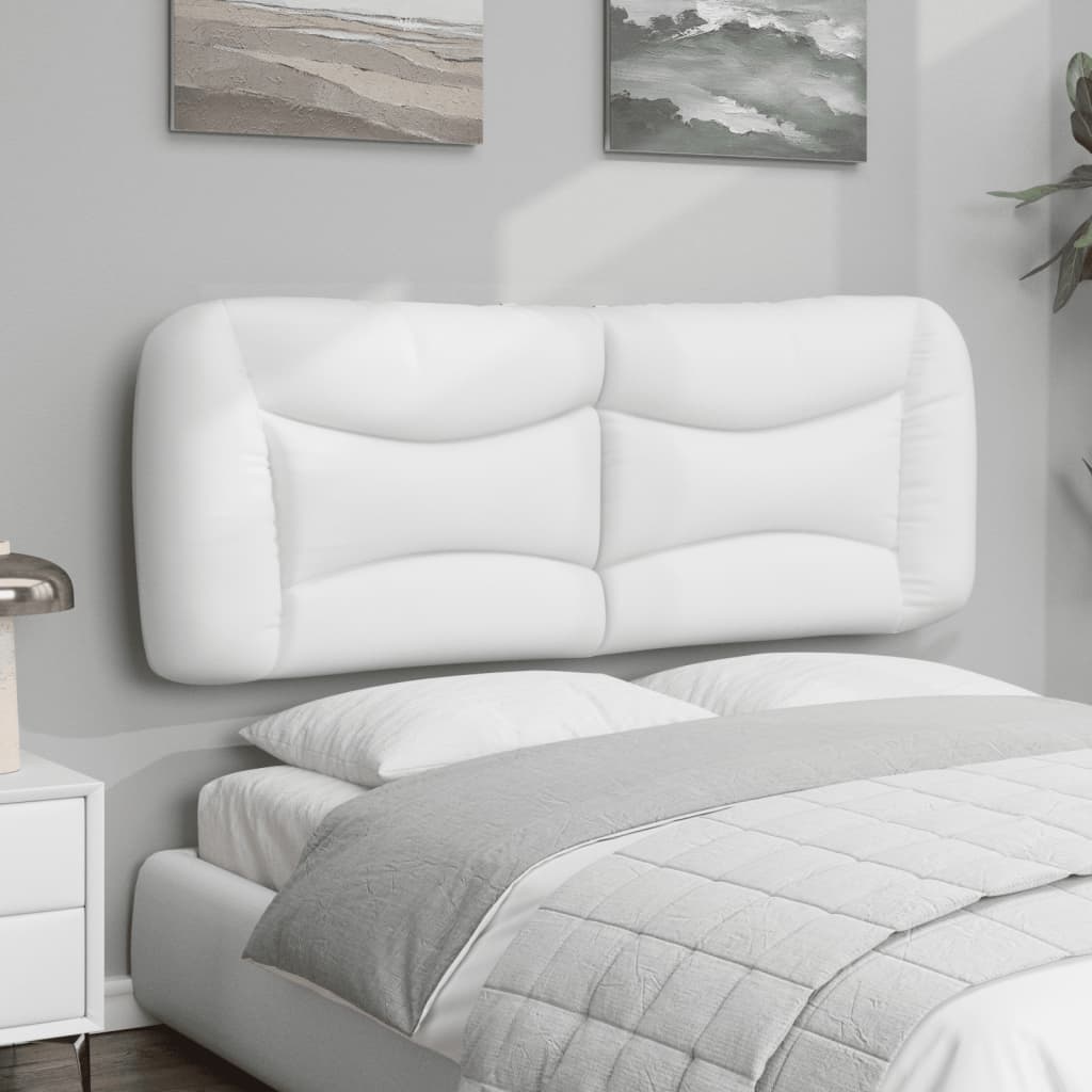 Coussin de tête de lit Hvar blanc 140 cm similicuir - XIOS