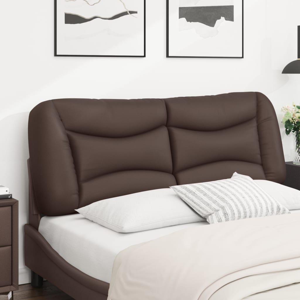 Coussin de tête de lit Hvar marron 140 cm similicuir - XIOS