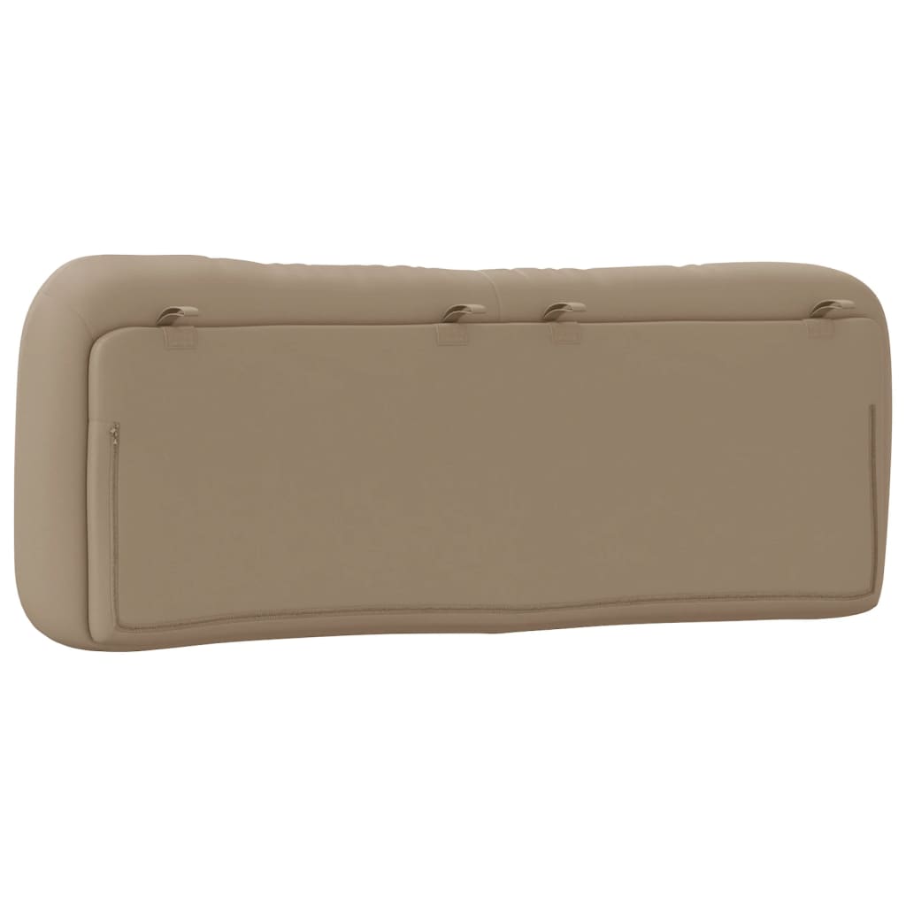 Coussin de tête de lit cappuccino 140 cm similicuir - XIOS