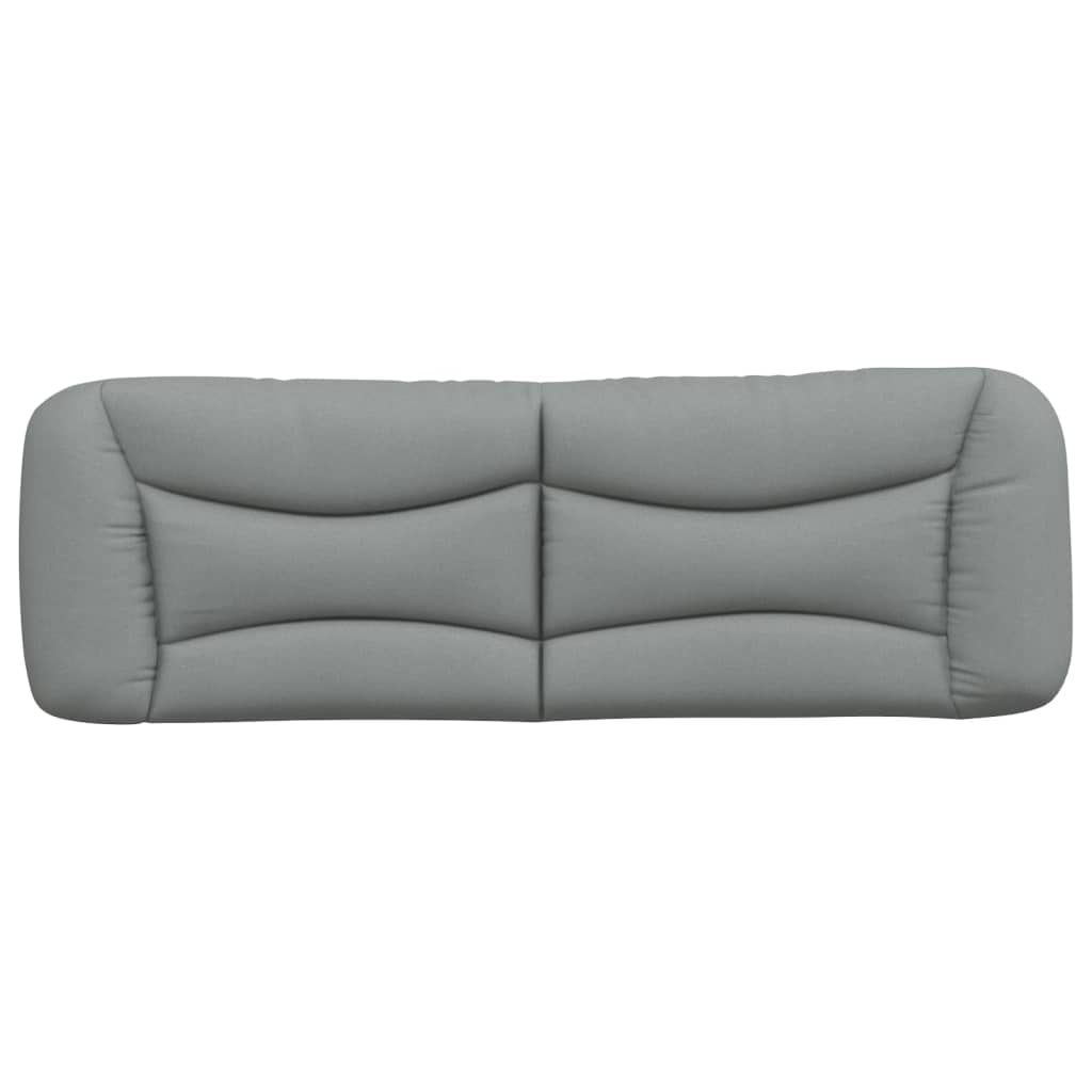 Coussin de tête de lit gris clair 160 cm tissu - XIOS