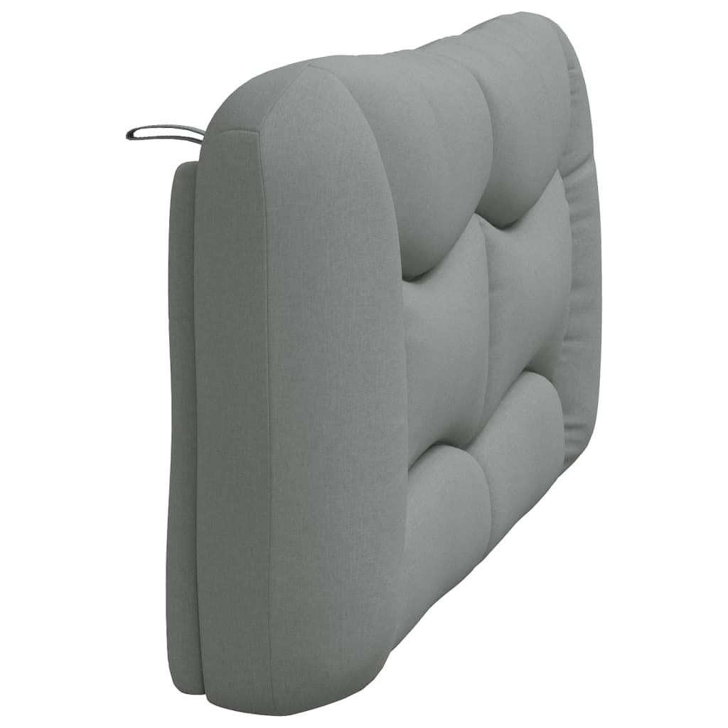 Coussin de tête de lit gris clair 160 cm tissu - XIOS