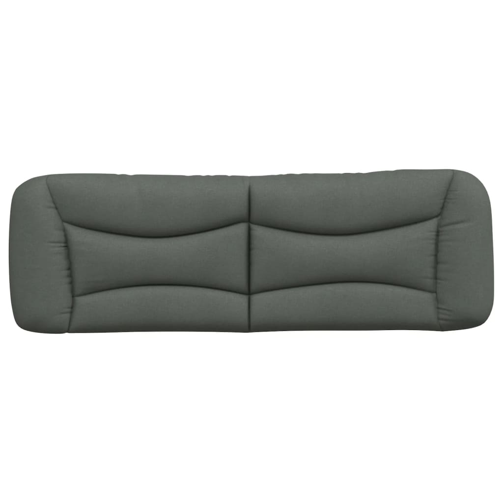Coussin de tête de lit gris foncé 160 cm tissu - XIOS