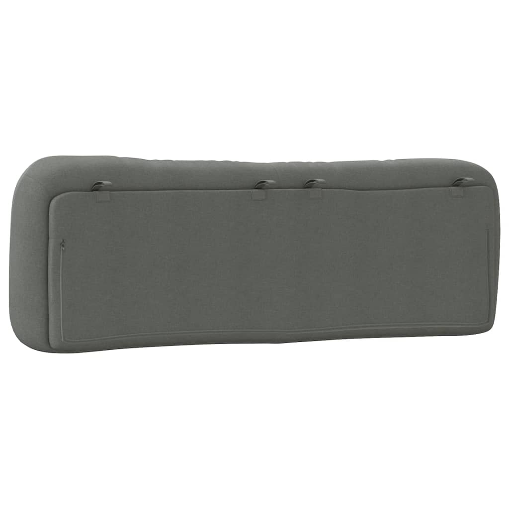 Coussin de tête de lit gris foncé 160 cm tissu - XIOS