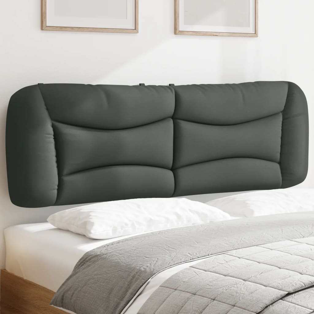 Coussin de tête de lit gris foncé 160 cm tissu - XIOS