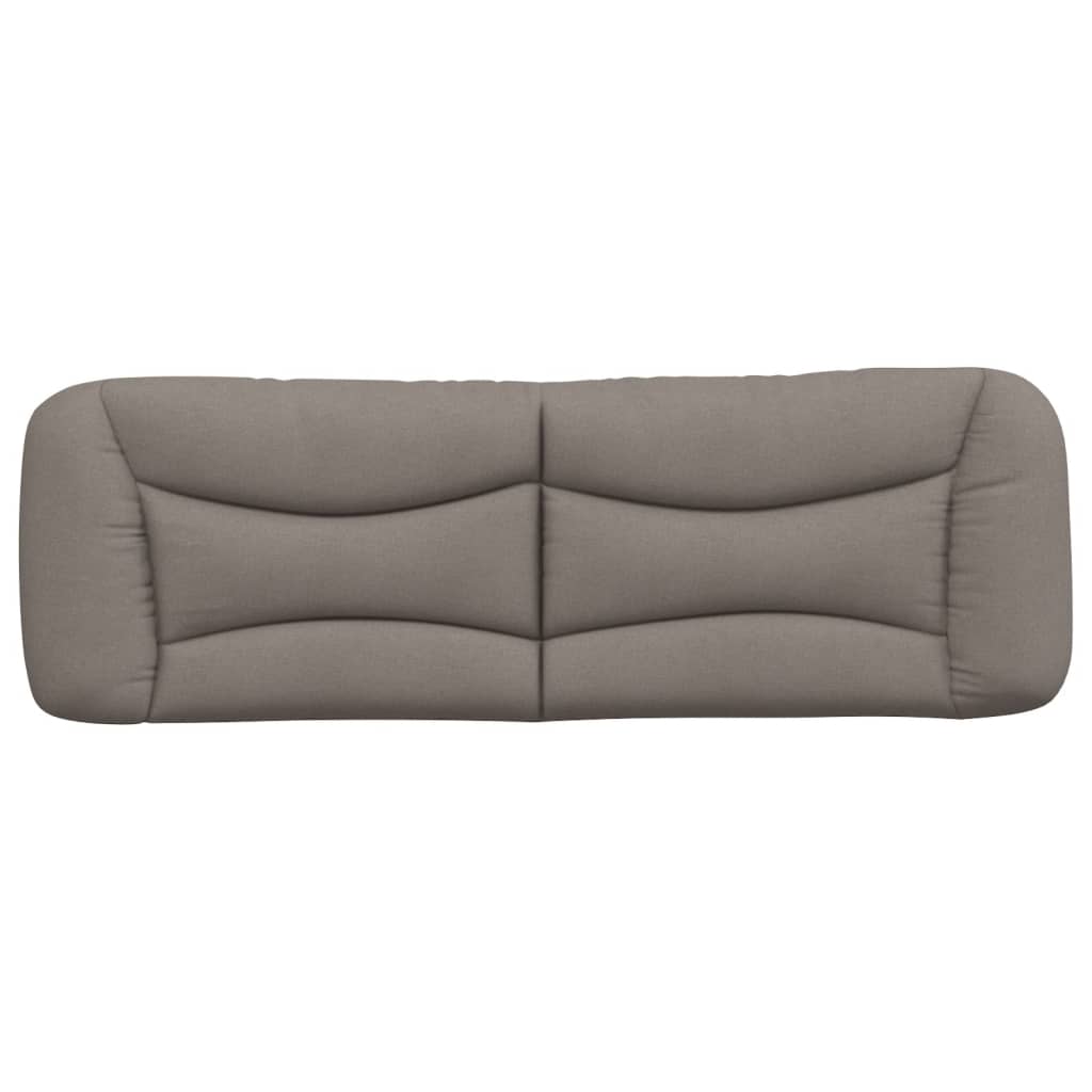 Coussin de tête de lit taupe 160 cm tissu - XIOS