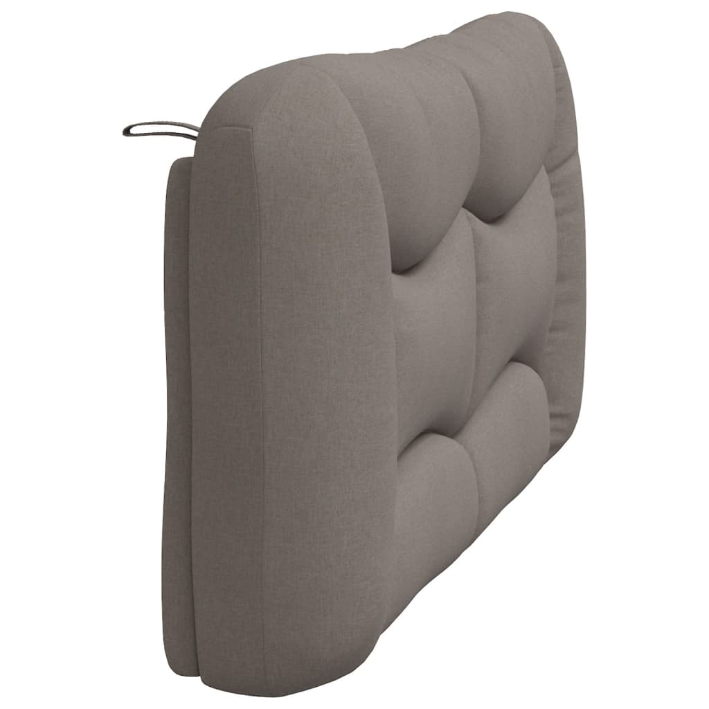 Coussin de tête de lit taupe 160 cm tissu - XIOS