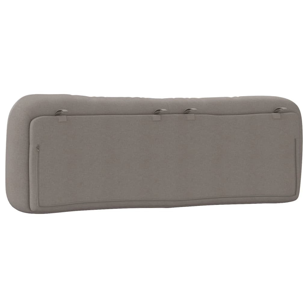 Coussin de tête de lit taupe 160 cm tissu - XIOS