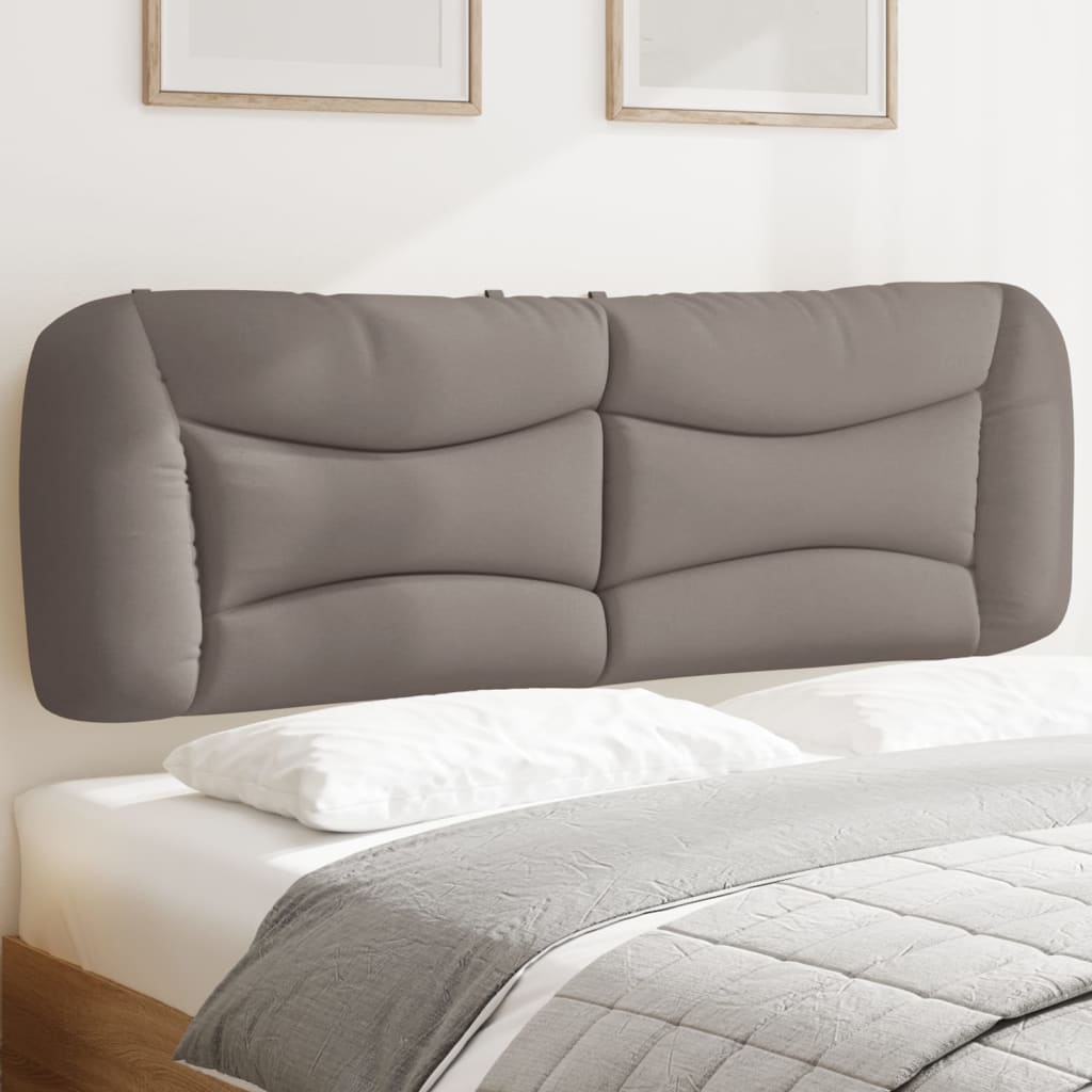 Coussin de tête de lit taupe 160 cm tissu - XIOS