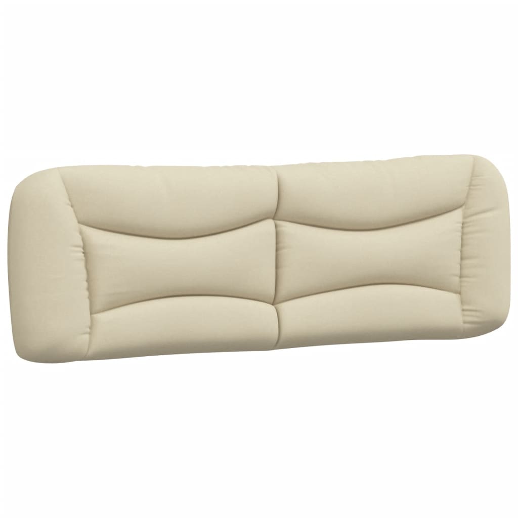 Coussin de tête de lit crème 160 cm tissu - XIOS