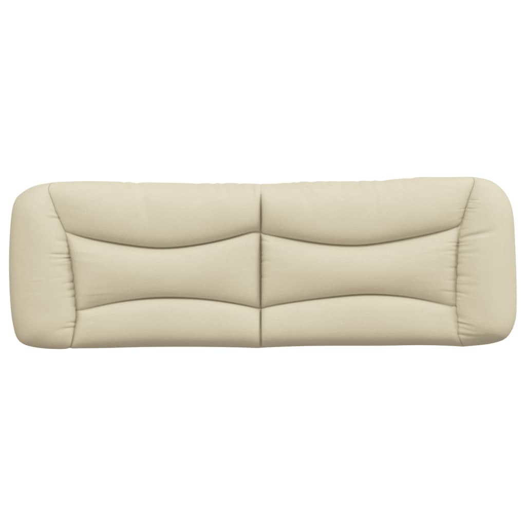 Coussin de tête de lit crème 160 cm tissu - XIOS