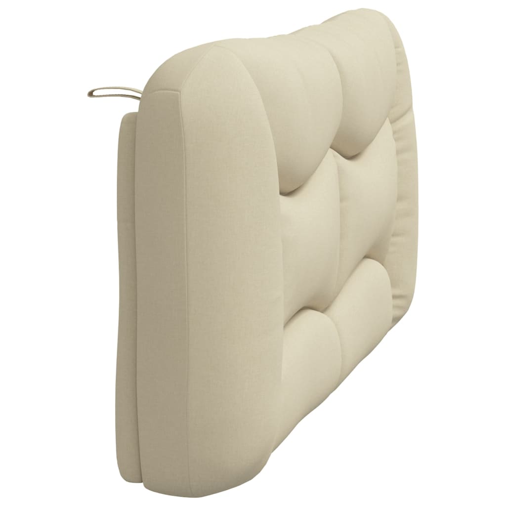 Coussin de tête de lit crème 160 cm tissu - XIOS