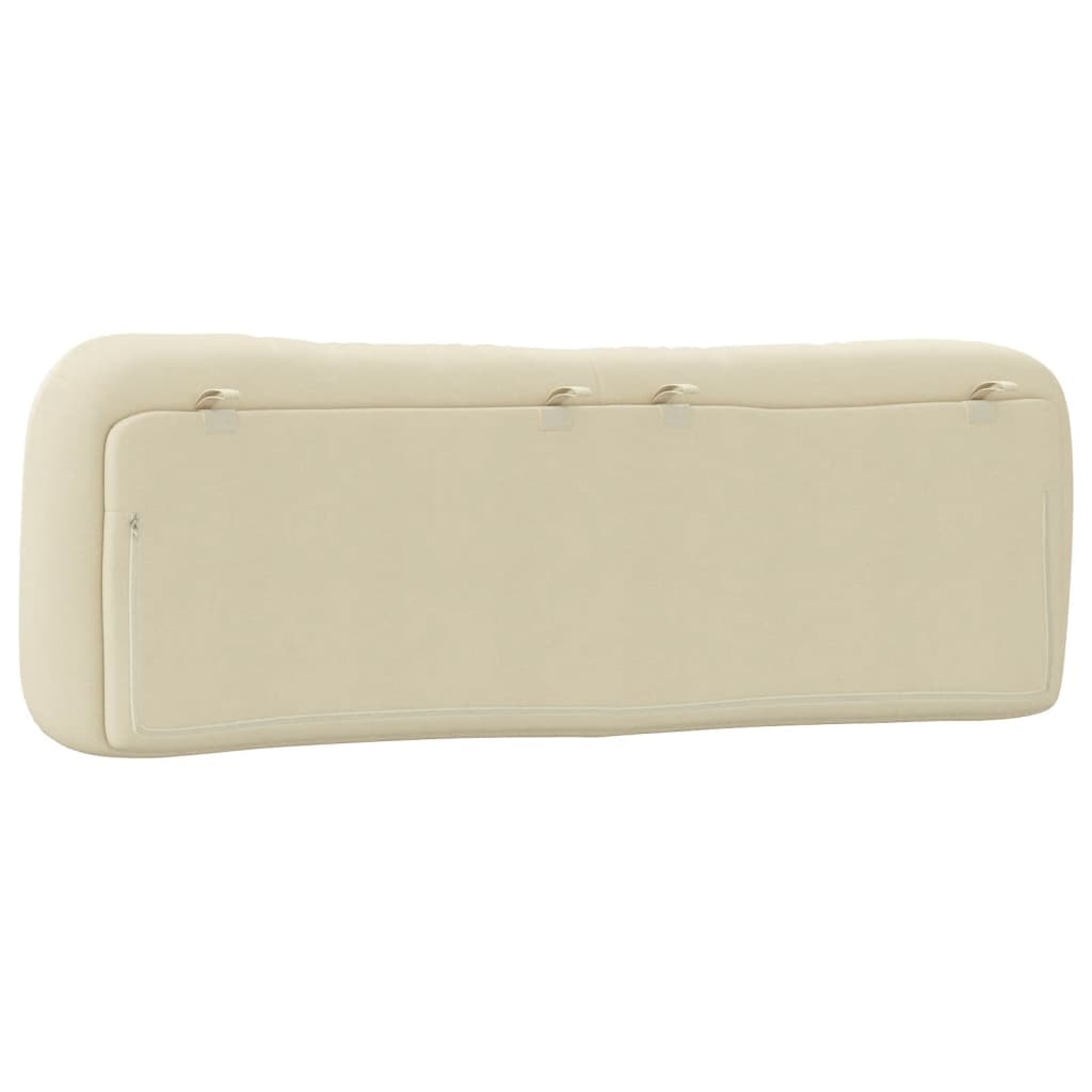 Coussin de tête de lit crème 160 cm tissu - XIOS