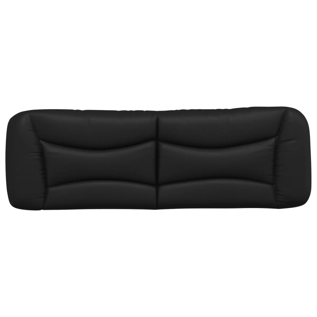 Coussin de tête de lit noir 160 cm similicuir - XIOS