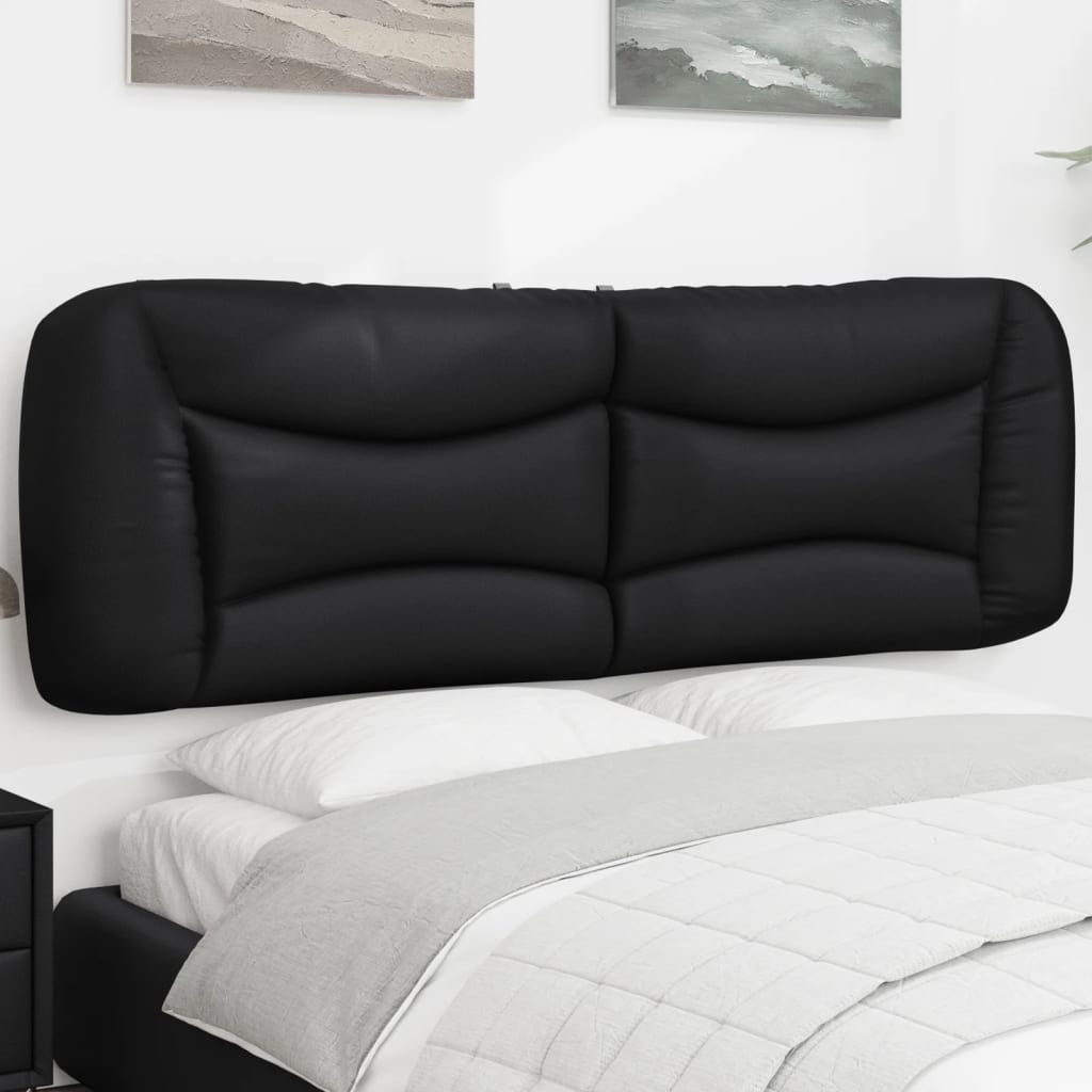 Coussin de tête de lit noir 160 cm similicuir - XIOS