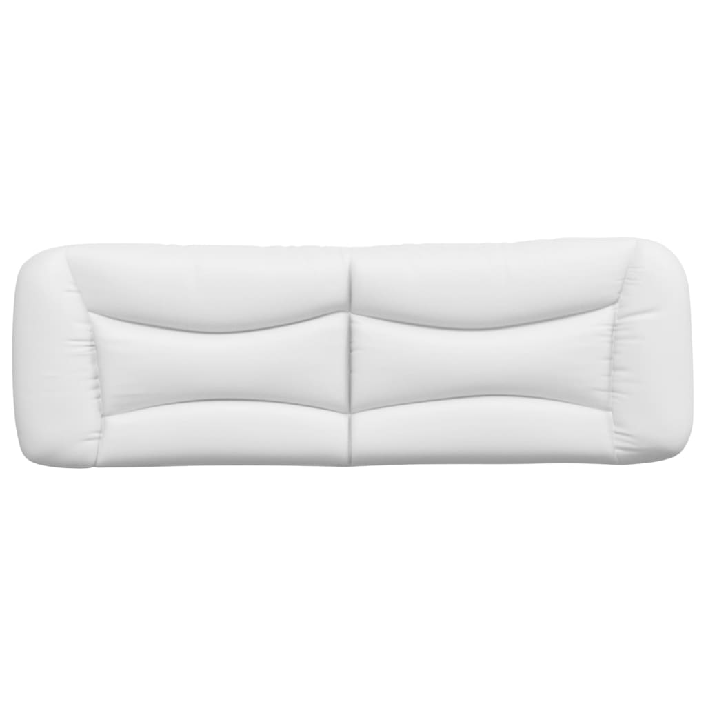 Coussin de tête de lit blanc 160 cm similicuir - XIOS