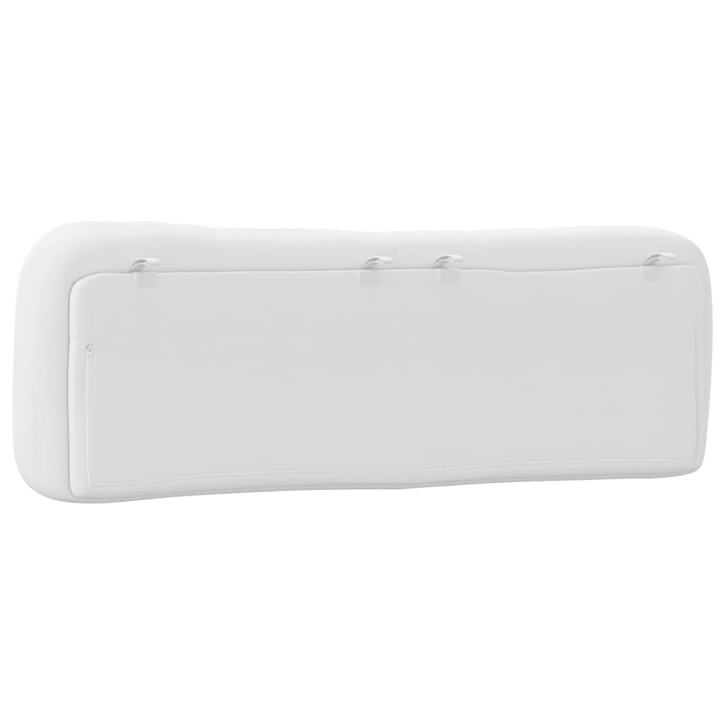 Coussin de tête de lit blanc 160 cm similicuir - XIOS