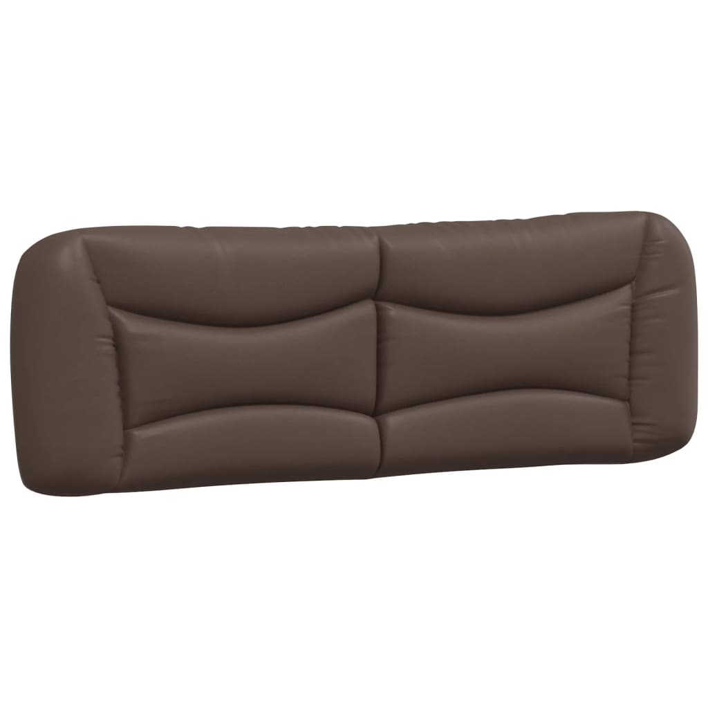Coussin de tête de lit marron 160 cm similicuir - XIOS
