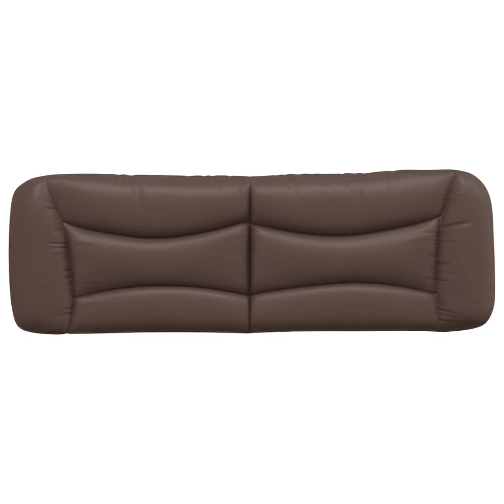 Coussin de tête de lit marron 160 cm similicuir - XIOS